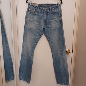 Ace Rivington "Canadiani" Men's Jeans Sz 32 Santa Barbara, Factory Distressed